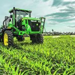 See and Spray Ultimate is a factory installed weed identification and targeted herbicide application system available for model year 2023 John Deere 410R, 412R, and 612R sprayers. | John Deere photo