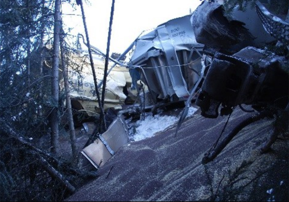 In a written statement, CP also claims that the TSB "misrepresented the facts" related to the derailment during a March 31 news conference in Calgary. | Flickr/TSB photo