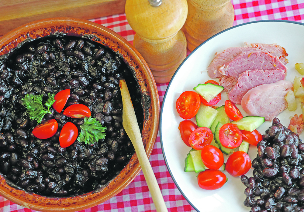 The ham drippings and broth from a boiled ham bone add wonderful flavour to homemade baked beans. Beans make an economical and nutritious addition to any meal. To reduce flatulence, discard the water that the beans are soaked in, then add fresh soft water or broth for cooking the beans. | Leanne Deobald photo