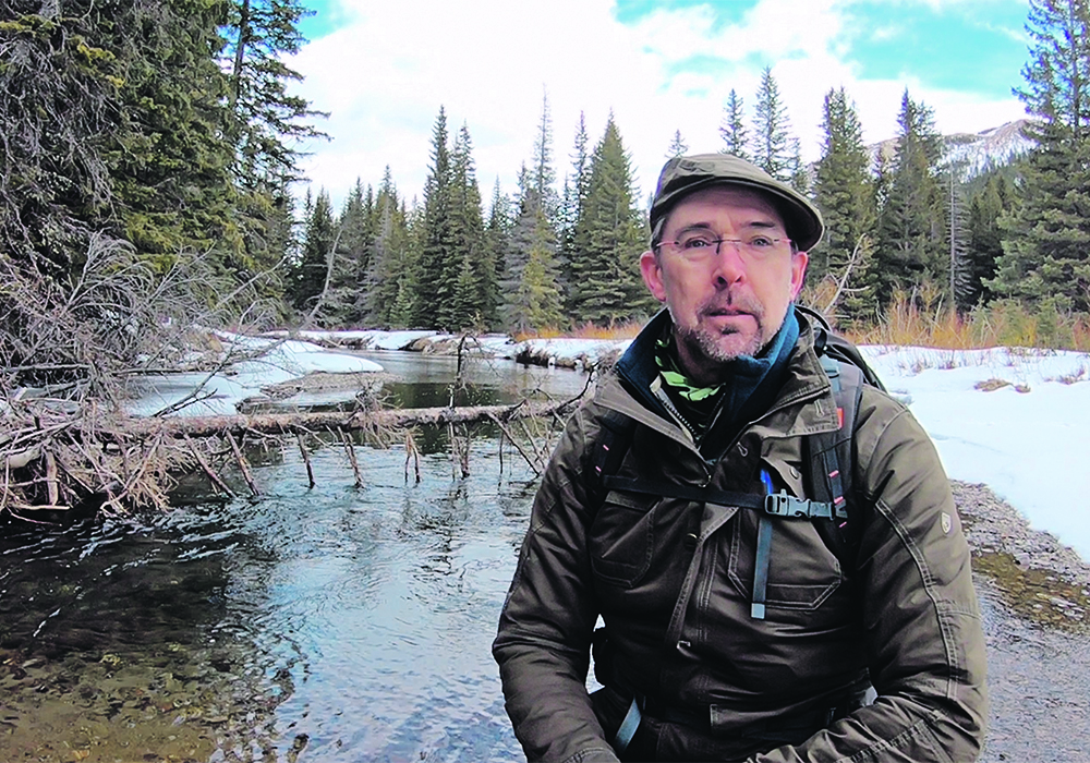 Christopher Hopkinson hopes his project to monitor snowpack and downstream river runoff in Alberta’s Eastern Slopes will be of use to decision-makers such as provincial officials as well as the general public. | Photo supplied by Christopher Hopkinson