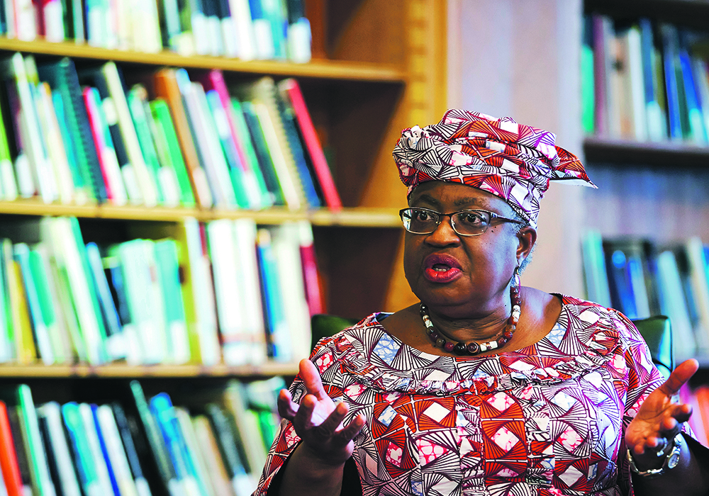 Ngozi Okonjo-Iweala, director-general of the World Trade Organization, says the world’s poorest food importers were already suffering from two years of pandemic supply chain shocks, and those problems have been exacerbated by increasing food supply protectionism. | Reuters/Denis Balibouse photo