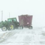 Winds reached 88 km-h and visibility at times was zero near Brandon, Man., April 13 on the first day of the storm. | Sandy Black photo