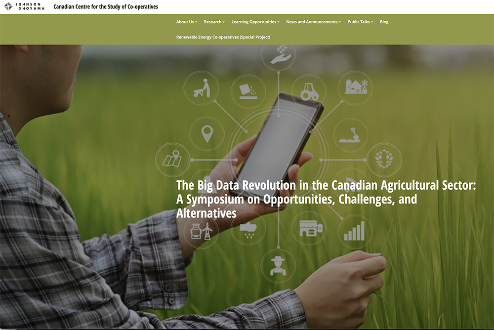 The Big Data Revolution in Canadian Agriculture conference tackled many aspects of the potentials and pitfalls brought by new technologies to the farming, agriculture and food industries. | Screencap via usaskstudies.coop