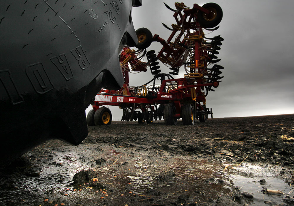 Seeding is behind schedule this year due to challenging weather conditions.   |  Mike Raine photo