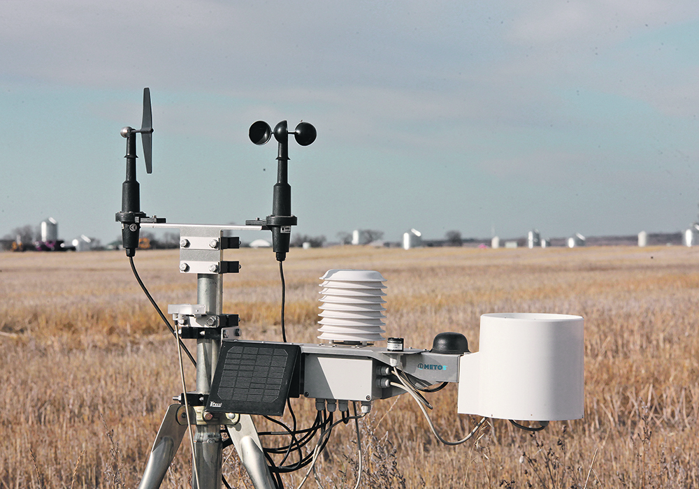The company uses existing IOT sensors at the farm level and then works to improve the forecast from Environment Canada and the National Weather Service. The company says it can use many brands of equipment and work with a farm’s historical data to improve accuracy.  |  File photo
