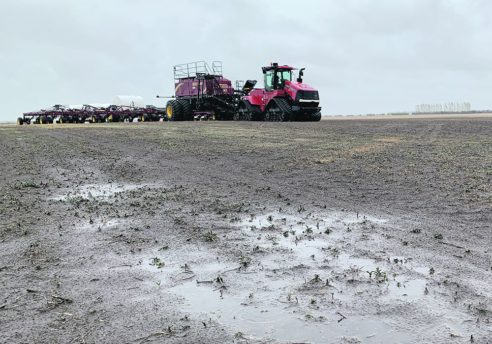 Seeding is two to two-and-a-half weeks behind normal in many areas of eastern Saskatchewan and Manitoba. | File photo