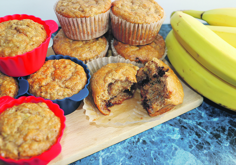 Reduce food waste by salvaging overripe or bruised produce, chop up and freeze for later use in smoothies, baking or stir fries. Banana muffins are best made with over ripe bananas.  |  Betty Ann Deobald photo