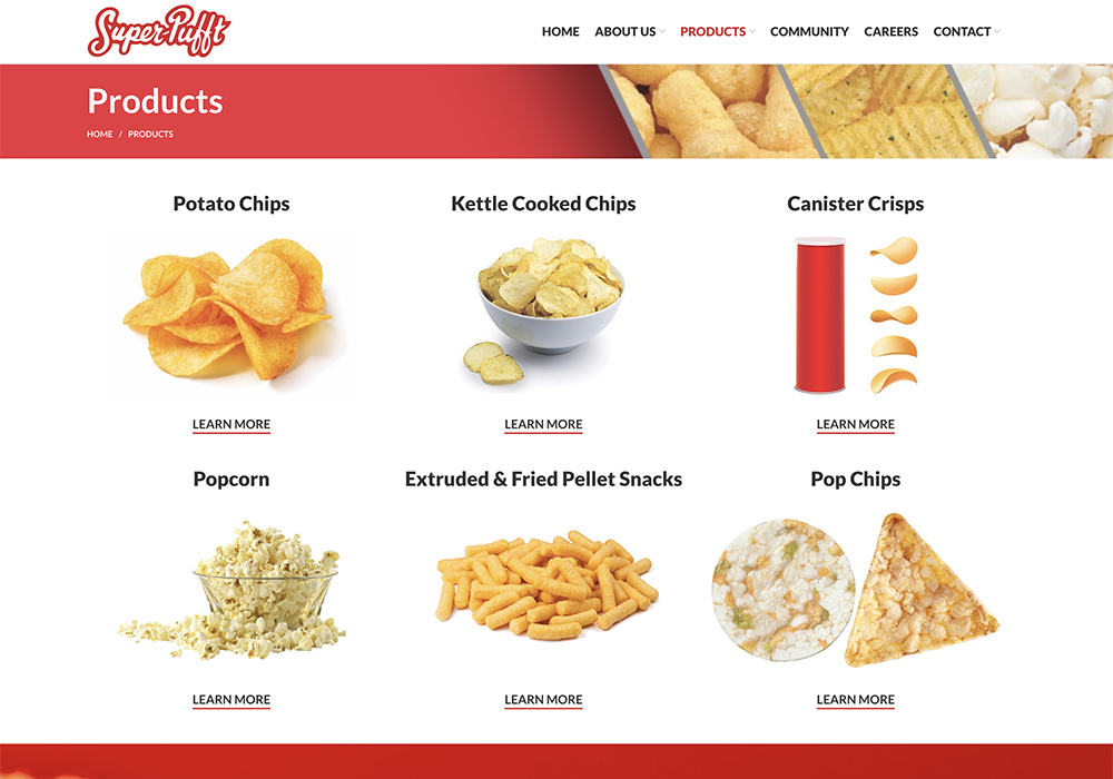 Super-Pufft bills itself as the continent's largest manufacturer and co-packers of salty snacks, embarking on a growth strategy since Al-Ali took over the company two decades ago. The facility is anticipated to annually use nearly 80,000 tonnes of Alberta-grown potatoes. | Screencap via superpufft.com