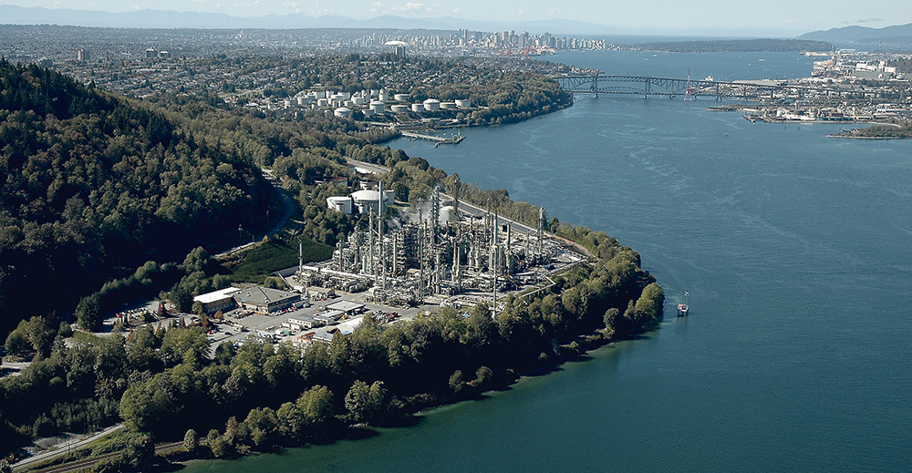 Parkland Corp. runs a co-processing facility in Burnaby, B.C., where bio-feedstocks are mixed with conventional hydrocarbons to create low carbon gasoline and diesel. The company wants to expand this plant and build a renewable diesel facility.  |  Supplied photo
