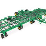 John Deere and SeedMaster have a supply agreement for SeedMaster toolbars. Deere will sell and support 60, 70, 80 and 90 foot frames built by SeedMaster, that are fit with Deere’s air seeding technology. | John Deere photo