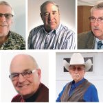 Clockwise from top left: William Cooper, Bill Farley, David Sefton, Murray McGillivray and Elvin Haupstein are the latest farm leaders inducted into the Saskatchewan Agricultural Hall of Fame.