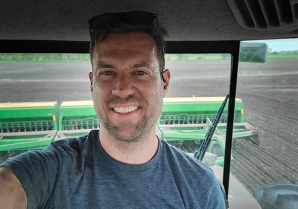 Our seeding season concluded June 9, with a 120-acre parcel of barley. | Screencap via Twitter/@tobandyck