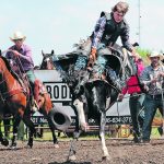 Quinnton Shwaluk of Dauphin, Man., was the season’s leader in the bareback riding event. | Sandy Black photo