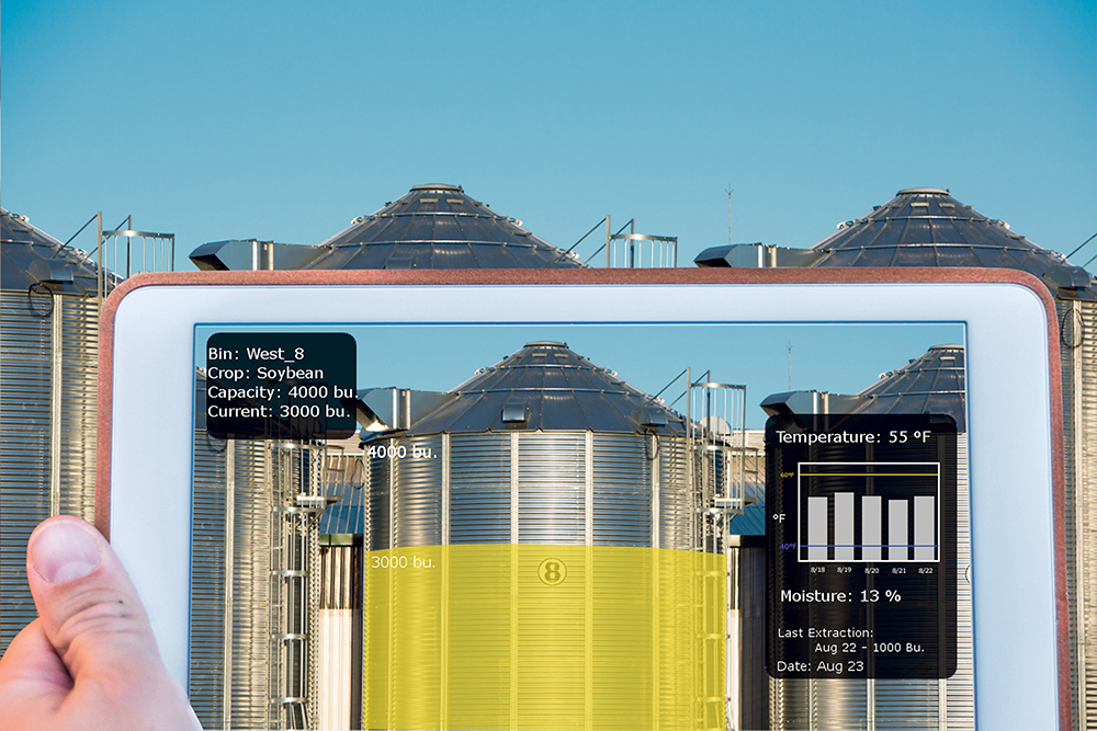 JCA has been developing agricultural automation and tablet based systems for managing farms for about 20 years. Its work has included machine control systems, smartphone and tablet app development, data management and communications and autonomous machine systems. In 2018 the company was showing off its grain bin management tools, pictured here.  |  JCA TECHNOLOGIES IMAGE