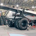 Three separate runs and variable rate on all tanks make up Bourgault’s 9000 series air carts with the TriMax system. | Robin Booker photo
