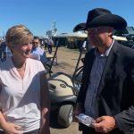 Federal ag minister Marie Claude Bibeau was touring the Ag in Motion site Wednesday morning. Show director Rob O'Connor says he was pleased with day one of the show. | Paul Yanko photo