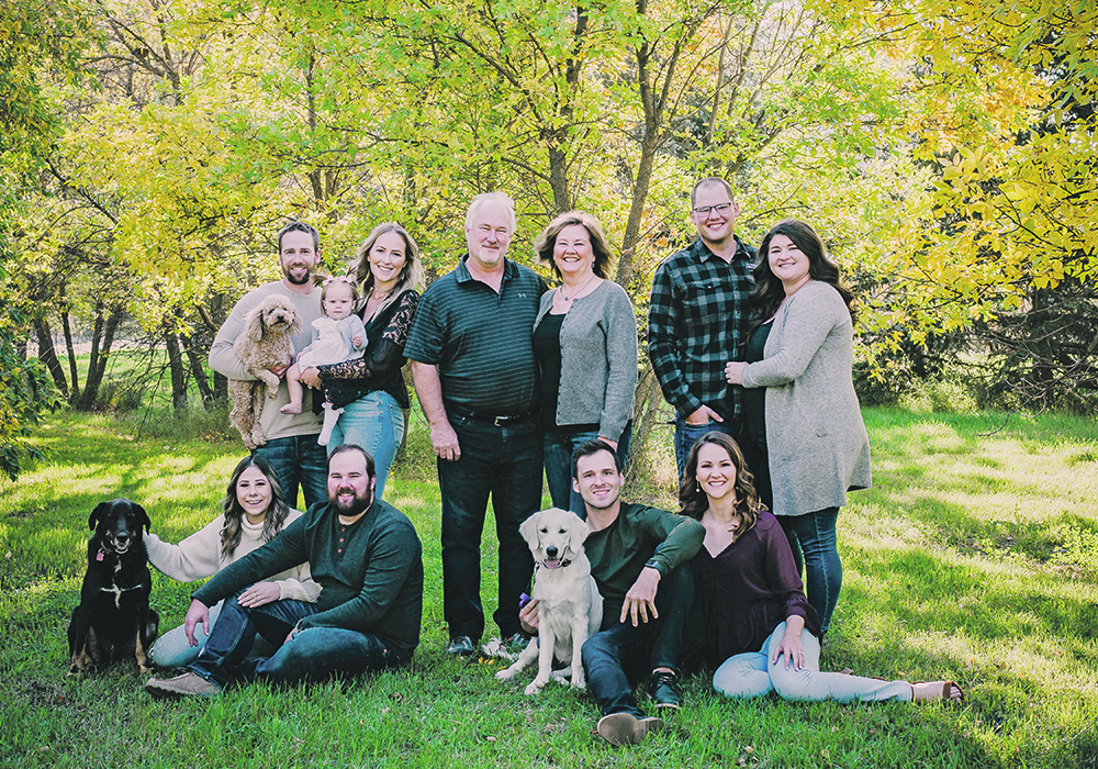 Lionel and Melody Ector, centre, used their 12,000-acre fifth-generation family farm as a foundation to build Diefenbaker Spice & Pulse, now in its 25th year of business.  |  Supplied photo