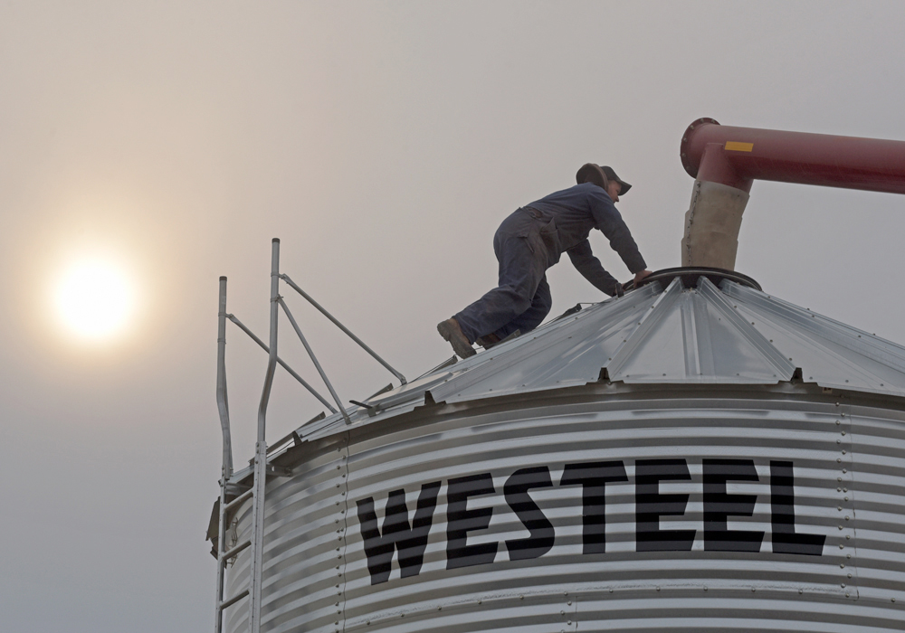 "You get insurance on your tractors and your crop and everything like that. (Traditionally) the mentality was that once it's in the bin it's safe. That mentality is starting to change a lot," said Warren Feist, director of market development for IntraGrain Technologies.