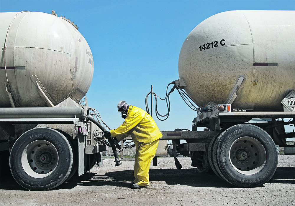 Chemical companies are the biggest industrial natural gas users in some European countries, and ammonia is the single most gas-intensive product within that industry.  |  File photo