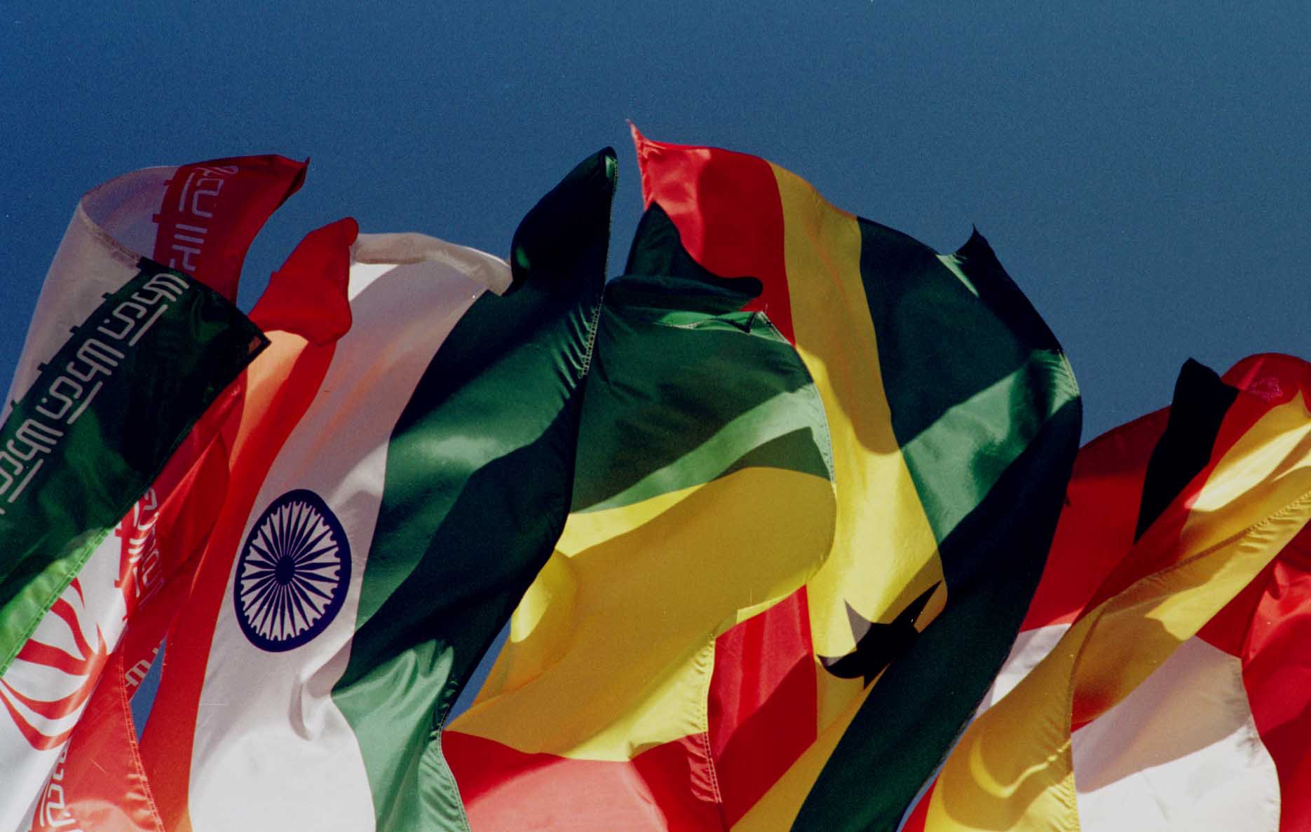 Global flags.  |  Mike Raine photo
