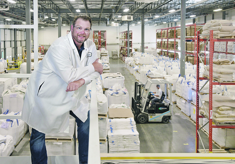 Mike Marshall, president of specialty ingredients at Above Food in Saskatoon, says the plant “is a significant growth opportunity” for the company.  |  William DeKay photos