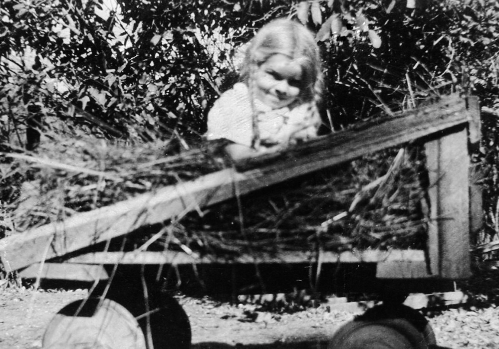 Four-year-old Alma Barkman poses for a photo, although it’s not what she was really hoping for.  |  Photo supplied by Alma Barkman