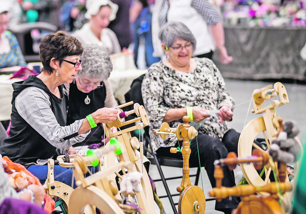 Spinning demonstrations will be part of the action when the Manitoba Fibre Festival returns next month.  |  Photos supplied by Manitoba Fibre Festival