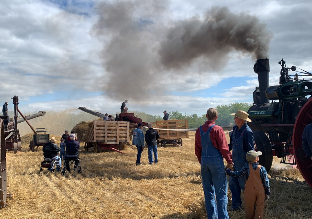 A couple of hundred vintage farm machinery enthusiasts gathered at the Johanson family farm at Langruth, Man., Sept. 10. | Ed White photo