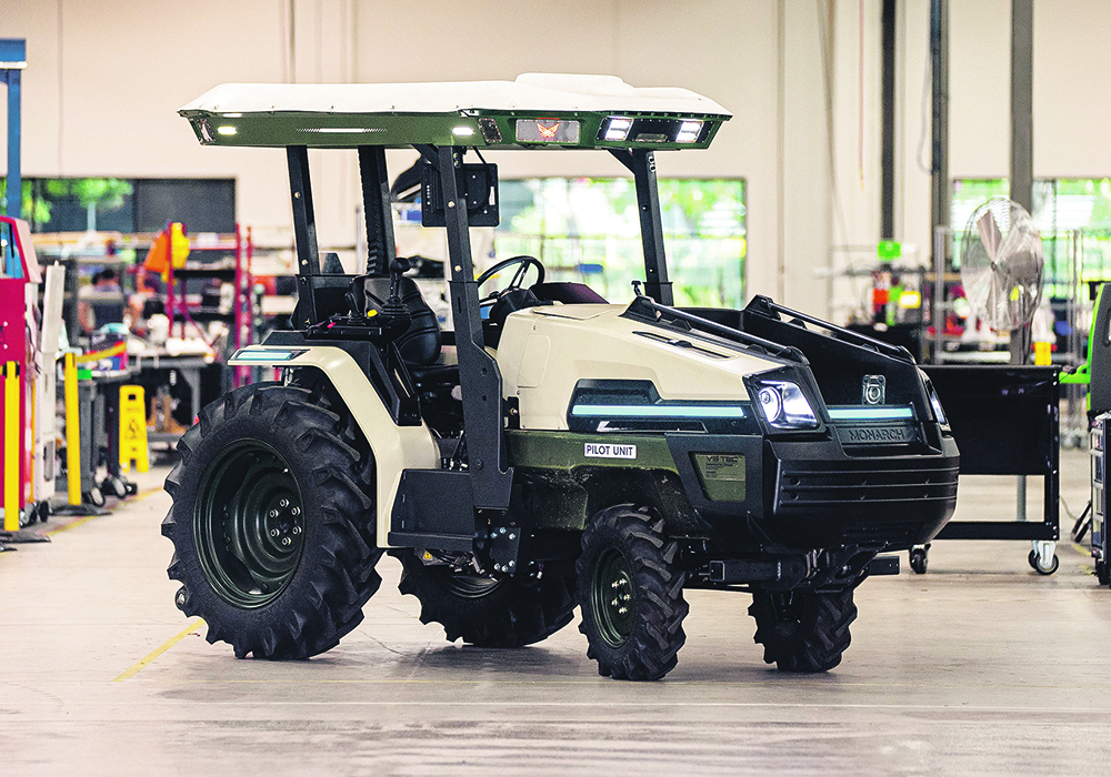 Monarch’s MK-V electric, autonomous tractor will start coming off the production line as soon as next year.  |  Monarch Tractor photo