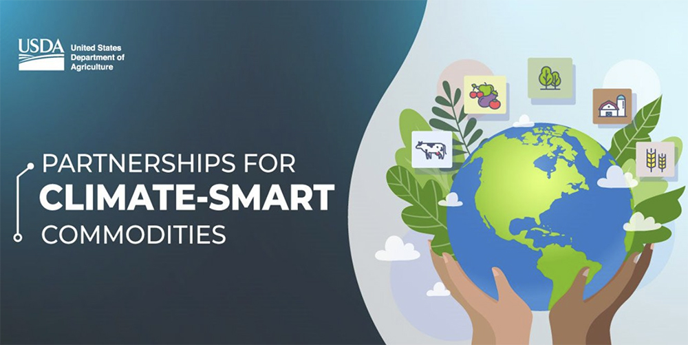 For the moment, $2.8 billion will go toward 70 pilot projects under a program called  Partnerships for Climate-Smart Commodities. | Screencap via Twitter/@USDA