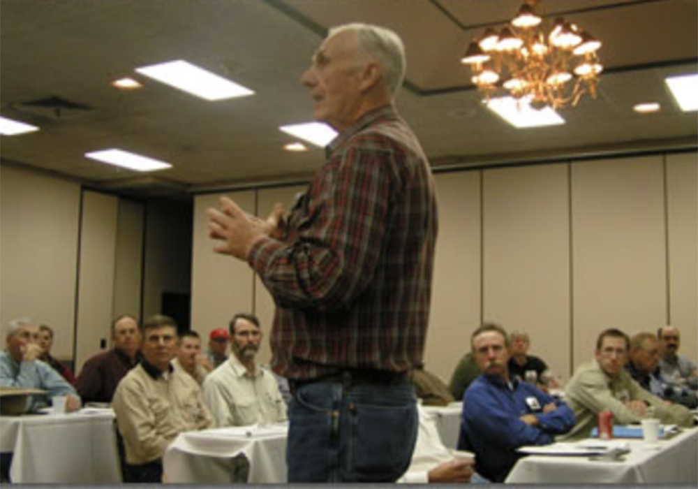 In 1989, after urging from many of those he had helped, Williams began teaching his stockmanship methods to more people. | Screencap via stockmanship.com