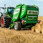 "This McHale machine makes bales that are only four feet wide. But they're packed so tightly they hold as much hay as a six by five bale." - Curtis McVicar, Edney Company
