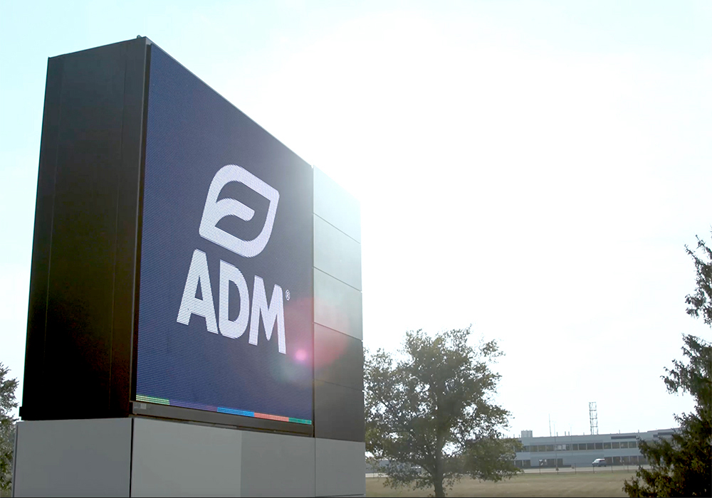 Strong oilseed processing margins and good global demand for soybean meal and oil supported ADM’s crushing operations despite idled facilities in Paraguay and war-torn Ukraine. | Screencap via adm.com