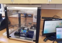 Agriculture Canada's London, Ont., based researcher and chemist, Justin Renaud, said these "robots" act as the hands of researchers. "We were able to take these robots that were designed to do PCR testing — some of them in the U.S. were used for COVID testing — and we were able to modify the software to help us process all these samples," he said. | Screencap via Twitter/@AAFC_Canada