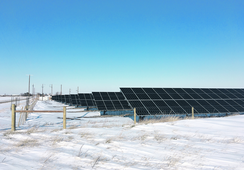 A former well site in Alberta’s Municipal District of Taber has been converted to a solar energy production site as part of RenuWell’s pilot project.  |  Keith Hirsche photo