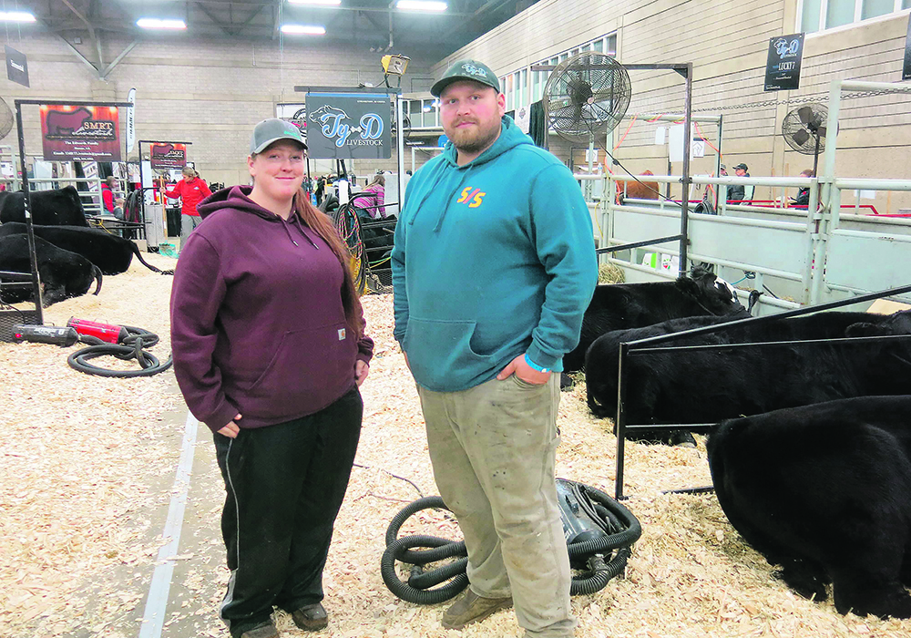 Ty and Taylor Draves of Lloydminster, Alta., recently attended Farmfair International in Edmonton with their cattle.  |  Doug Ferguson photo