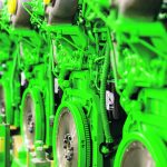 Supply chain problems have forced John Deere to move away from a linear production model, where the production of equipment is scheduled far in advance. It now produces some farm equipment in batches when the availability of parts allows it. | John Deere photo