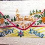 An embroidered card from the First World War. | Sheri Hathaway photo