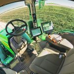 As the agriculture sector accelerates its adoption of technology, the reliance on high-tech machinery such as GPS-guided combines and tractors has become more common-place. | John Deere photo