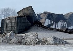 The Olymel facility near Sturgis, Sask., was a finishing barn, said Richard Vigneault, a company spokesperson. It was known as the Kopje barn. | Screencap via ctvnews.ca/Kristy D. Karpyk