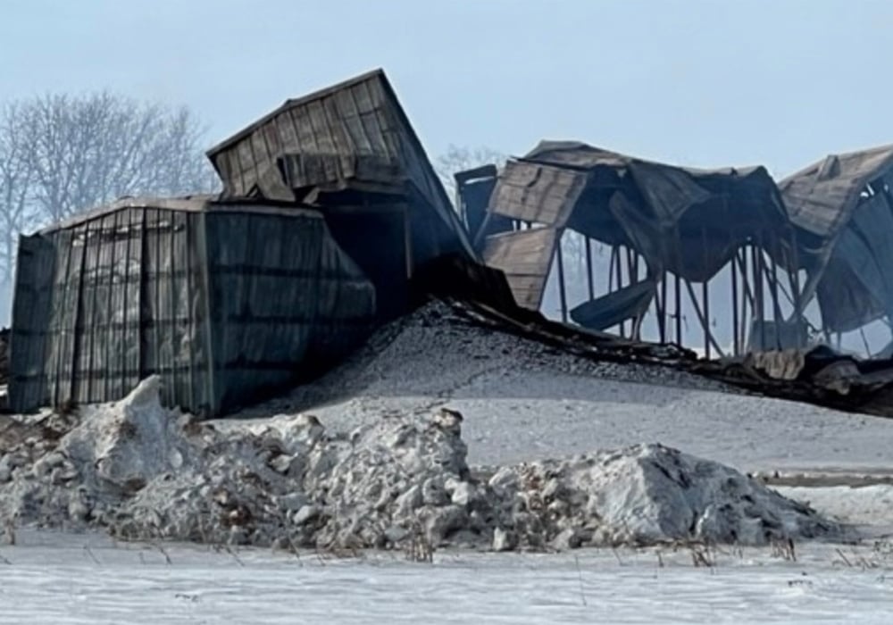 The Olymel facility near Sturgis, Sask., was a finishing barn, said Richard Vigneault, a company spokesperson. It was known as the Kopje barn. | Screencap via ctvnews.ca/Kristy D. Karpyk