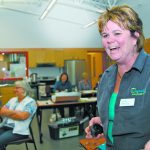 Johanne Ross shares a laugh with a group of teachers during a professional development session in 2013 when she was executive director of Agriculture in the Classroom-Manitoba. | File photo