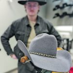 Richard Cook, an apprentice hatter at Smithbilt in Calgary, displays the finished product. | Tara Klager photo