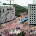 These hog facilities were under construction on a farm near Guangxi, China, in 2018. A Chinese company is now building even bigger towers that will produce 1.2 million pigs a year. | Reuters/Thomas Suen photo