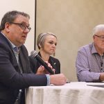 Todd Lewis, left, a former president of the Agricultural Producers Association of Saskatchewan (APAS), Saskatchewan’s general farm lobby group, was named CFA vice president yesterday in Ottawa. | File photo