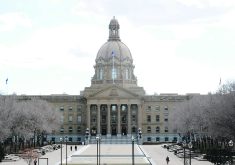 Last week’s Alberta’s budget includes funding for spending priorities such as health care, education and social services, but the opposition criticized the provincial government for not doing enough to stop ballooning premium payments for agricultural insurance.  |  Reuters/Candace Elliott photo