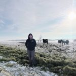 Gleise Silva, a beef researcher at the University of Alberta, hopes to determine if feed-efficient cattle can also cope with temperature extremes. | Photo courtesy of Gleise Silva