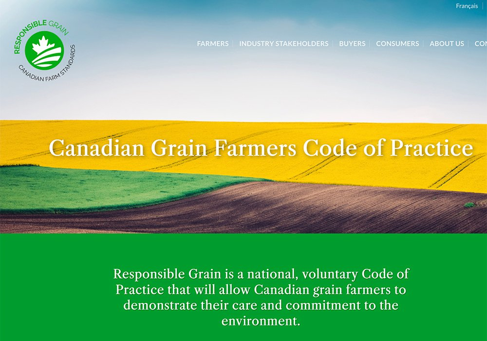 There was a huge backlash to the Responsible Grain Code of Practice after it was unveiled in 2020. | Screencap via responsiblegrain.ca