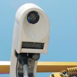 A plant’s-eye view shows a GreenSeeker sensor which collects NDVI (normalized difference vegetation index) information. This is a measure of the difference between near-infrared light, which plants strongly reflect and red light, which is absorbed. Using this information, the system can decide in an instant whether to deliver a splash of nutritious liquid nitrogen fertilizer. | File photo