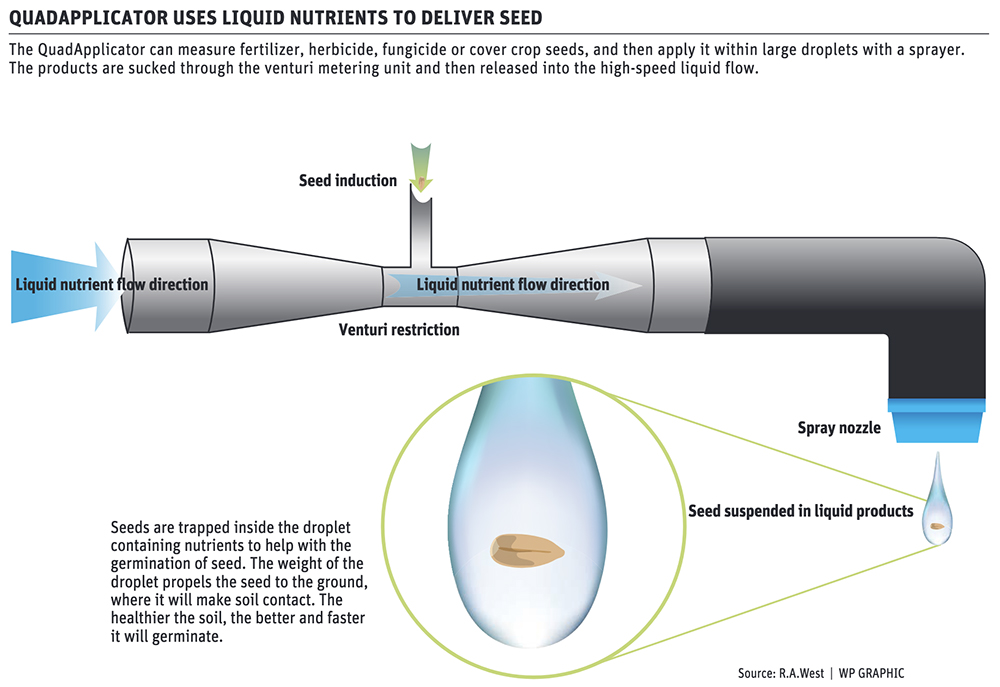 Seal a seed within a droplet